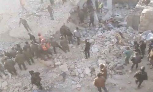 सीरिया में इमारत गिरने से 11 की मौत