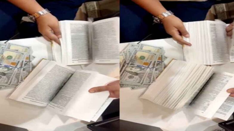 मुंबई हवाईअड्डे पर शख्स ने किताब में छिपाए 90 हजार डॉलर