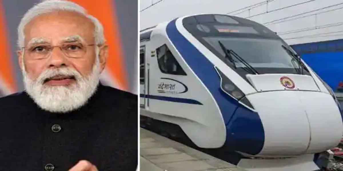 मोदी ने आठवीं वंदे भारत एक्सप्रेस को हरी झंडी दिखाई