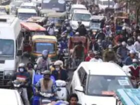 भारी यातायात से मध्य दिल्ली में जाम की स्थिति