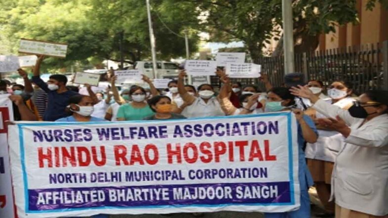 हिंदू राव अस्पताल में रेजिडेंट डॉक्टरों की हड़ताल