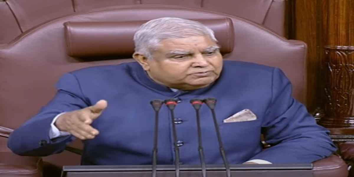 खड़गे के आरोप से राज्यसभा सभापति नाराज