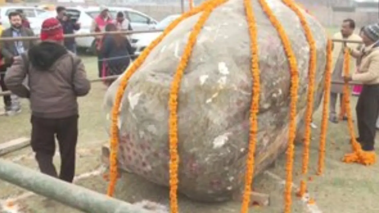 नेपाल से अयोध्या पहुंची करीब 6 लाख साल पुरानी ’शालिग्राम शिला’, माना जाता हैं भगवान विष्णु का अवतार