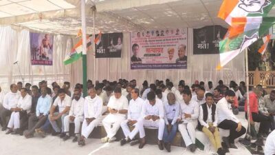 राहुल गांधी अयोग्य मामले पर राजस्थान में कांग्रेस ने केंद्र सरकार के खिलाफ सत्याग्रह शुरू