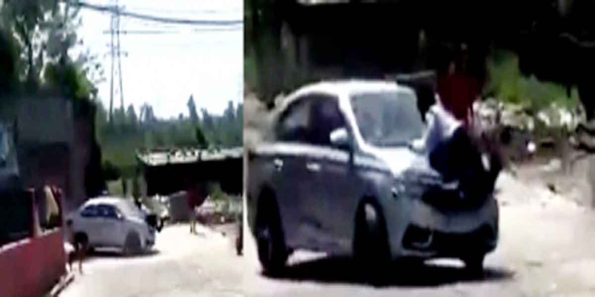 पंजाब में पुलिस को बोनट पर एक किमी तक घसीटता चला गया ड्राइवर