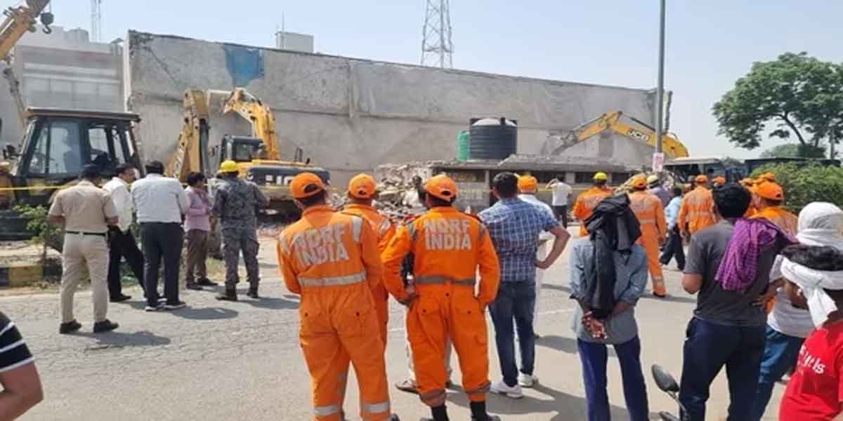 करनाल में चावल मिल की इमारत गिरीः चारों ओर मची चीख-पुकार, चार की मौत 20 घायल