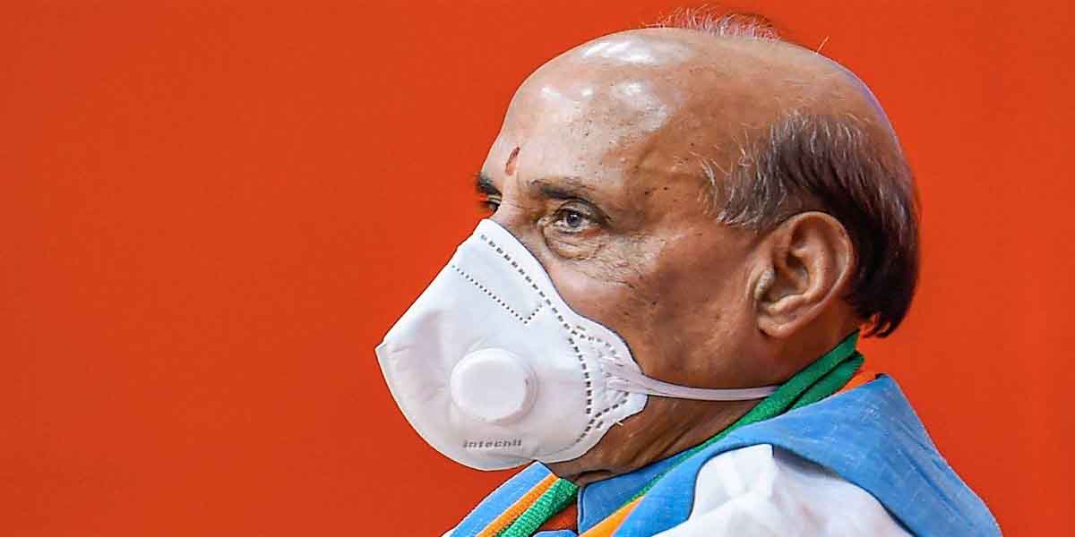 रक्षा मंत्री राजनाथ सिंह कोरोना वायरस से संक्रमित, हुए होम क्वारंटाइन