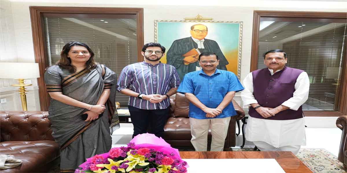 केजरीवाल से मिले आदित्य ठाकरे
