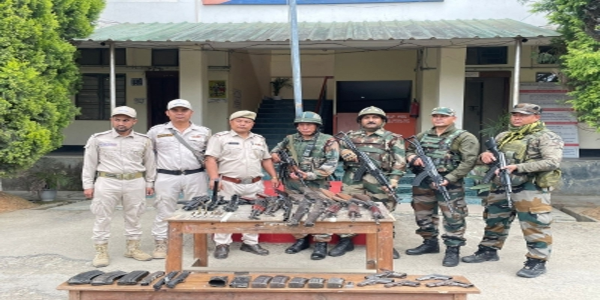 मणिपुर में लूटे गए 1,040 अत्याधुनिक हथियार बरामद