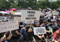 मणिपुर हिंसा: कुकी समुदायों का का अमित शाह के आवास के बाहर प्रदर्शन