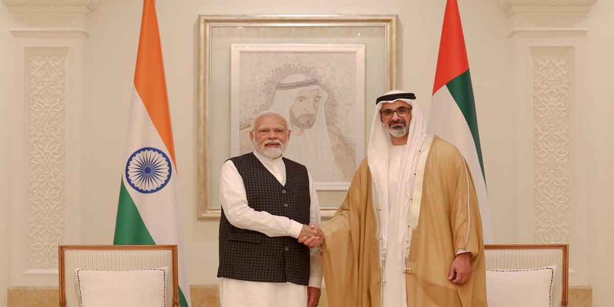 पीएम मोदी यूएई पहुंचे, करेंगे द्विपक्षीय चर्चा