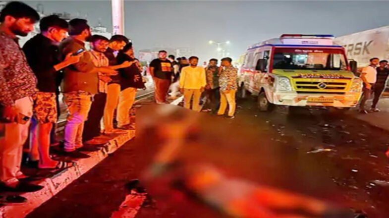 अहमदाबाद में भीड़ पर चढ़ी तेज रफ्तार जगुआर, नौ की मौत