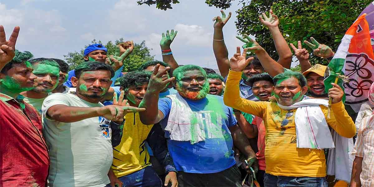 पंचायत चुनावः टीएमसी 34359 पर, बीजेपी 9545 सीट पर विजयी