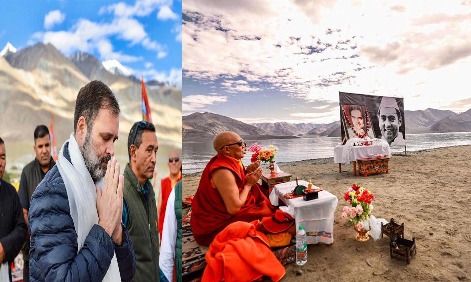 राहुल ने पैंगाग जाकर चीन को सीधी चुनौती दी