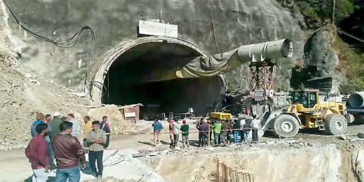 सिलक्यारा टनल में 38 दिनों बाद बड़कोट सिरे से शुरू हुआ काम