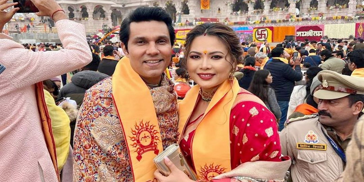 राम मंदिर के प्राण प्रतिष्ठा समारोह की रणदीप हुड्डा ने शेयर की तस्वीरें