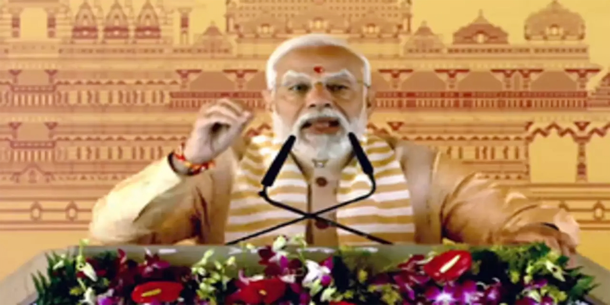 ईश्वर ने मुझे राष्ट्र रूपी मंदिर के निर्माण का सौंपा है जिम्मा: मोदी