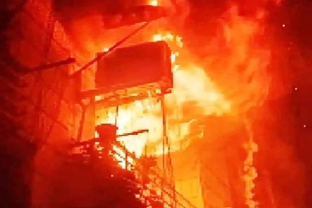 Multi storey building fire