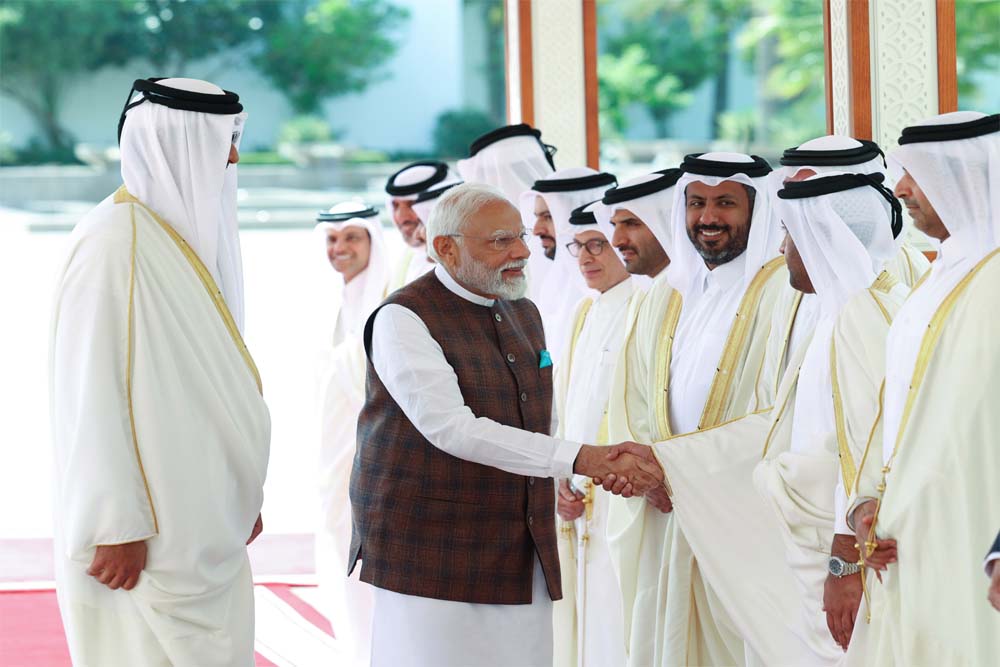 कतर के अमीर को मोदी ने दिया धन्यवाद