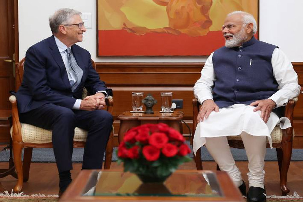 मोदी और मंत्रियों से मिले बिल गेट्स