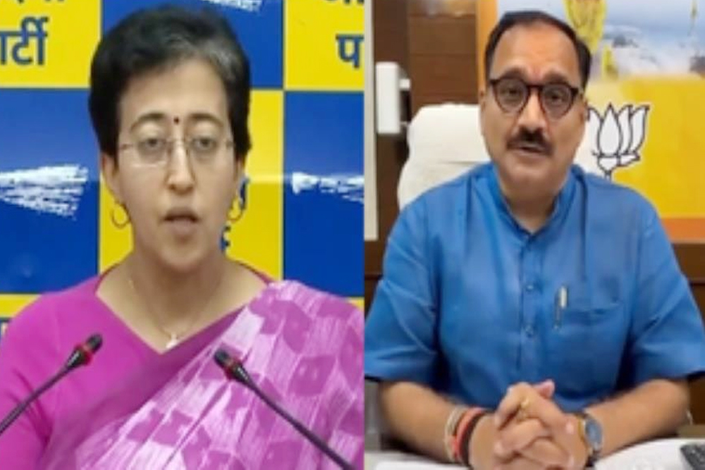 दिल्ली भाजपा ने आतिशी को भेजा कानूनी नोटिस