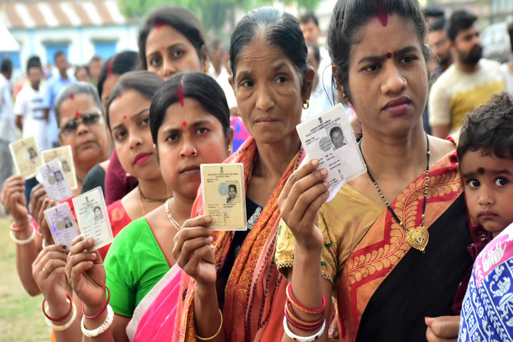 सातवें चरण में दोपहर 3 बजे तक 49.68 प्रतिशत मतदान