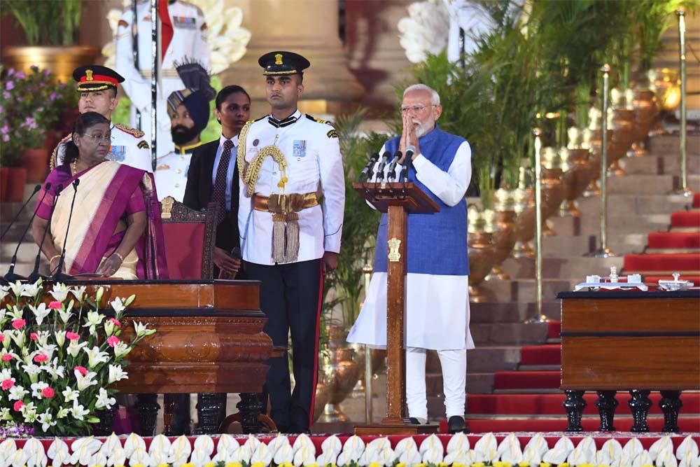 मोदी तीसरी बार बने प्रधानमंत्री