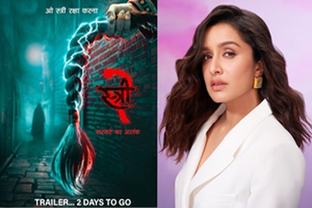 एक्‍ट्रेस श्रद्धा कपूर ने हॉरर-कॉमेडी फिल्म ‘स्त्री 2’ का पोस्‍टर किया शेयर