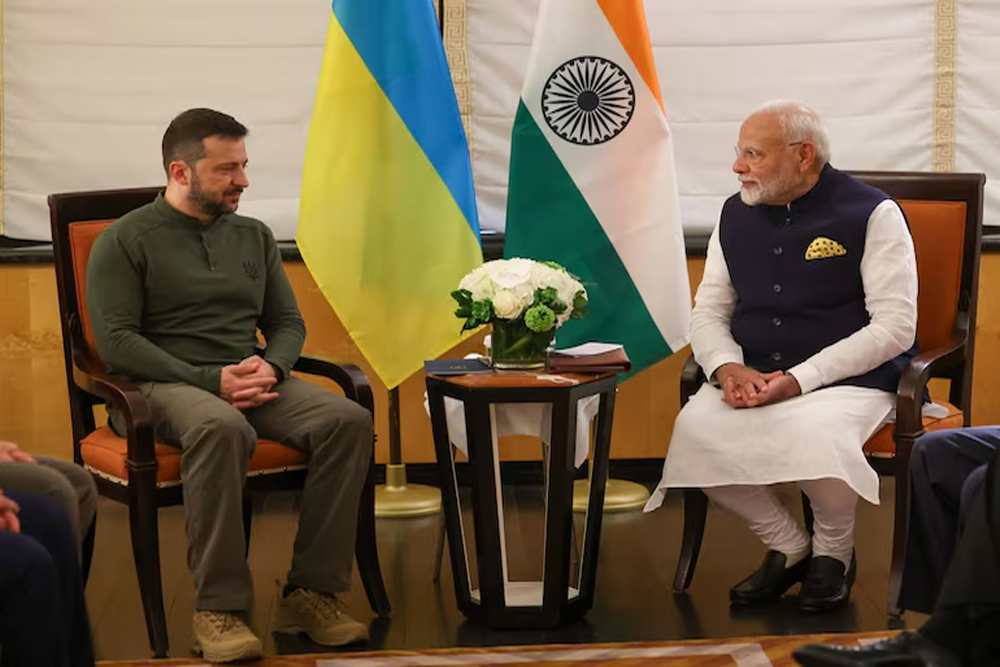 प्रधानमंत्री मोदी ने जेलेंस्की से की मुलाकात