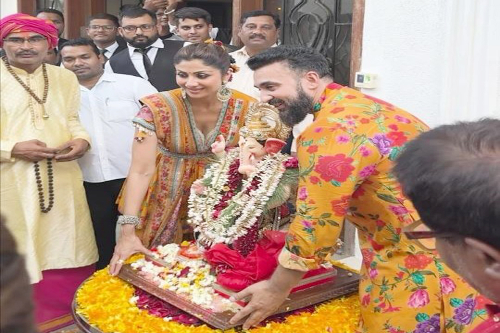 शिल्पा शेट्टी ने धूमधाम से किया ‘गणपति बप्पा’ का विसर्जन