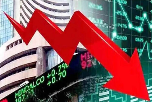 शेयर बाजारों में गिरावट, सेंसेक्स 561 अंक टूटा