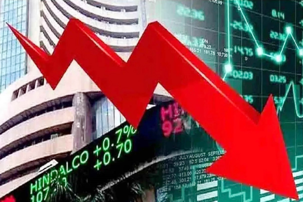 शेयर बाजार हुआ धड़ाम, सेंसेक्स 1,017 अंक फिसला
