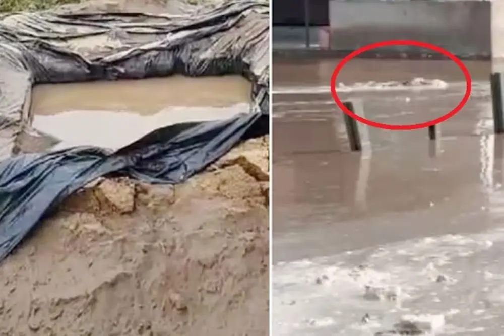 जयपुर में नूर बांध टूटा, कब्र से निकले शव और पानी में बहे
