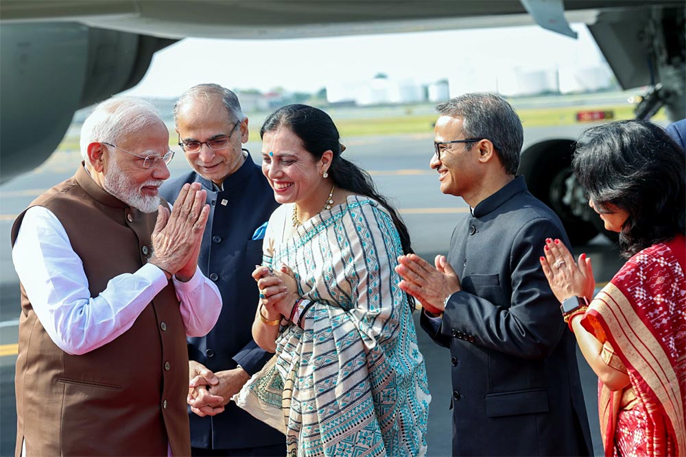 क्वाड सम्मेलन में भाग लेने अमेरिका पहुंचे मोदी