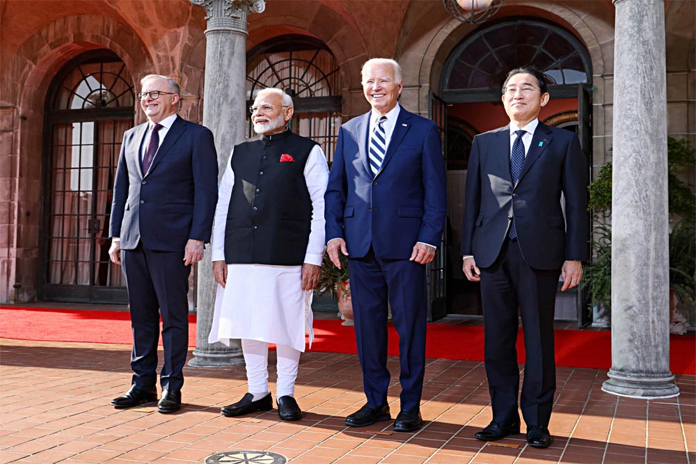 चीन को संदेश, क्वाड किसी के खिलाफ नहीं