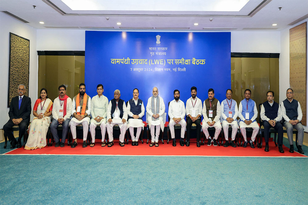 मुख्यमंत्रियों के साथ शाह की बैठक