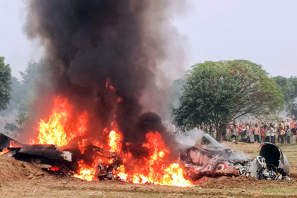 भारतीय वायुसेना का मिग-29 क्रैश