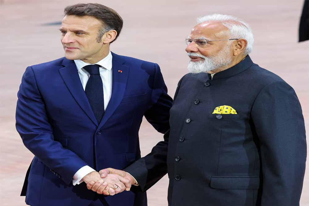 मैक्रों से मोदी की दोपक्षीय वार्ता
