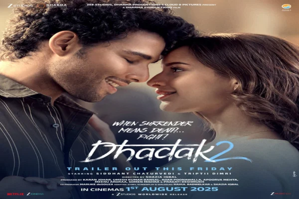 ‘धड़क 2’ का रोमांटिक पोस्टर जारी