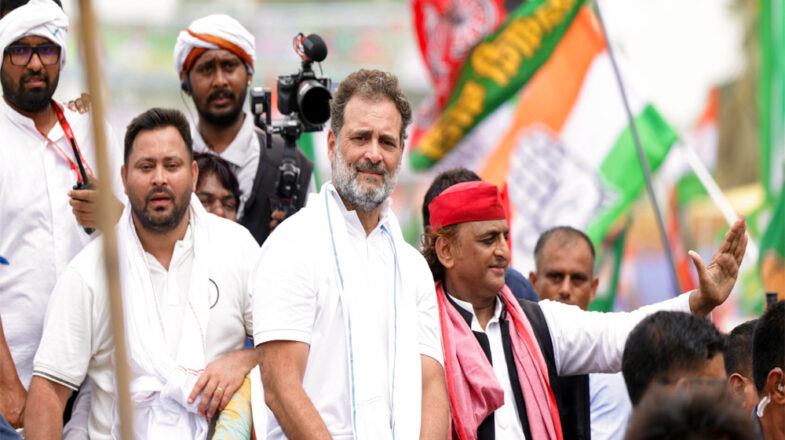 राहुल की यात्रा में शामिल हुए अखिलेश