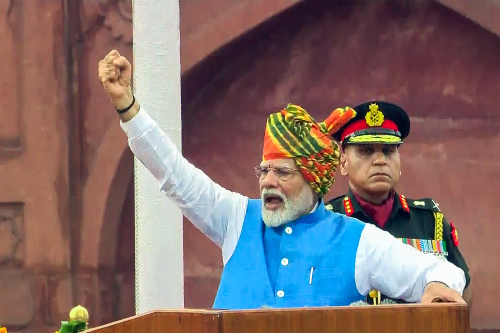 मोदी 12वीं बार लाल किले से झंडा फहराएंगे