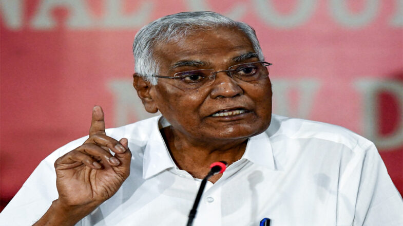 डी राजा का तीसरी बार महासचिव बनना