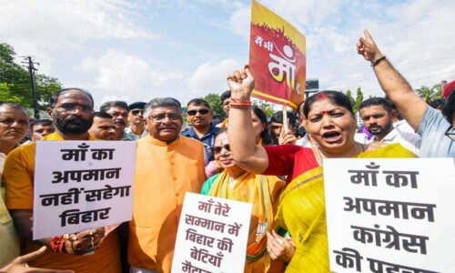 मोदी की मां का वीडियो बनाने पर विवाद