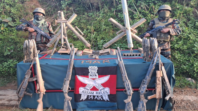 हथियार तस्करों के खिलाफ असम राइफल्स  की बड़ी कार्रवाई