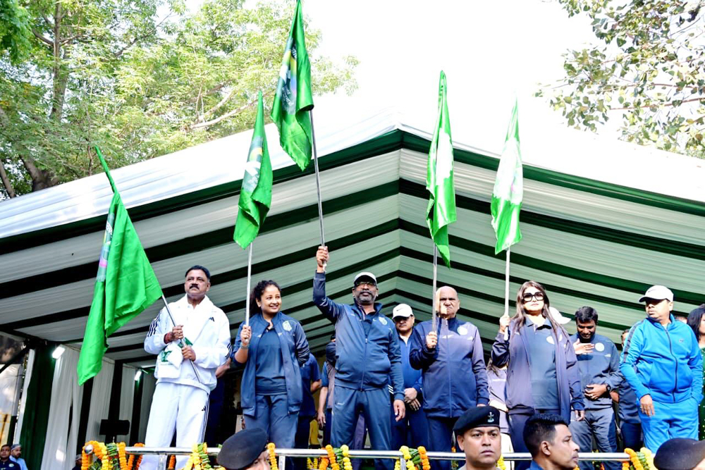मुख्यमंत्री  हेमन्त सोरेन ने “रन फॉर झारखंड” को दिखाई हरी झंडी
