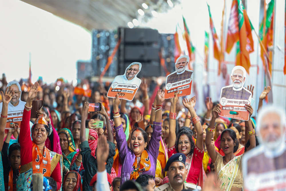 बिहार में चला मोदी-नीतीश का जादू