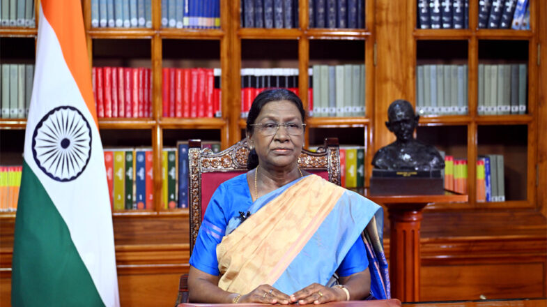 राष्ट्रपति ने देश को संबोधित किया