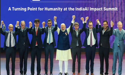 एआई समिट में टेक दिग्गज आए