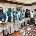 संसद में किसान संगठनों से मिले राहुल