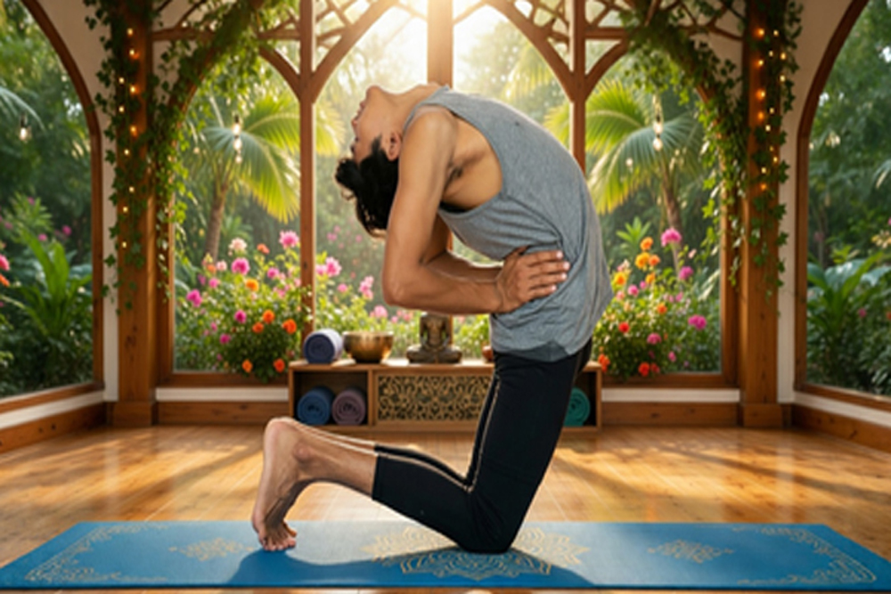 क्या आप भी कमर दर्द से परेशान हैं? आजमाएं ‘हाफ कैमल पोज’